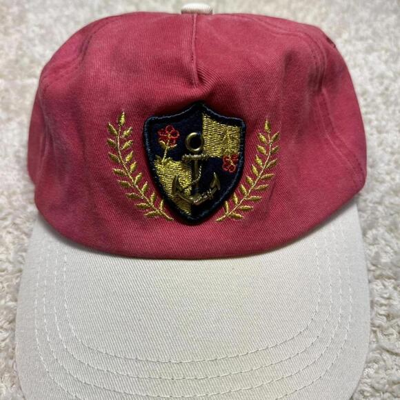 Free People Anchor Charmed Baseball Hat Red One Size NWT - Picture 2 of 6
